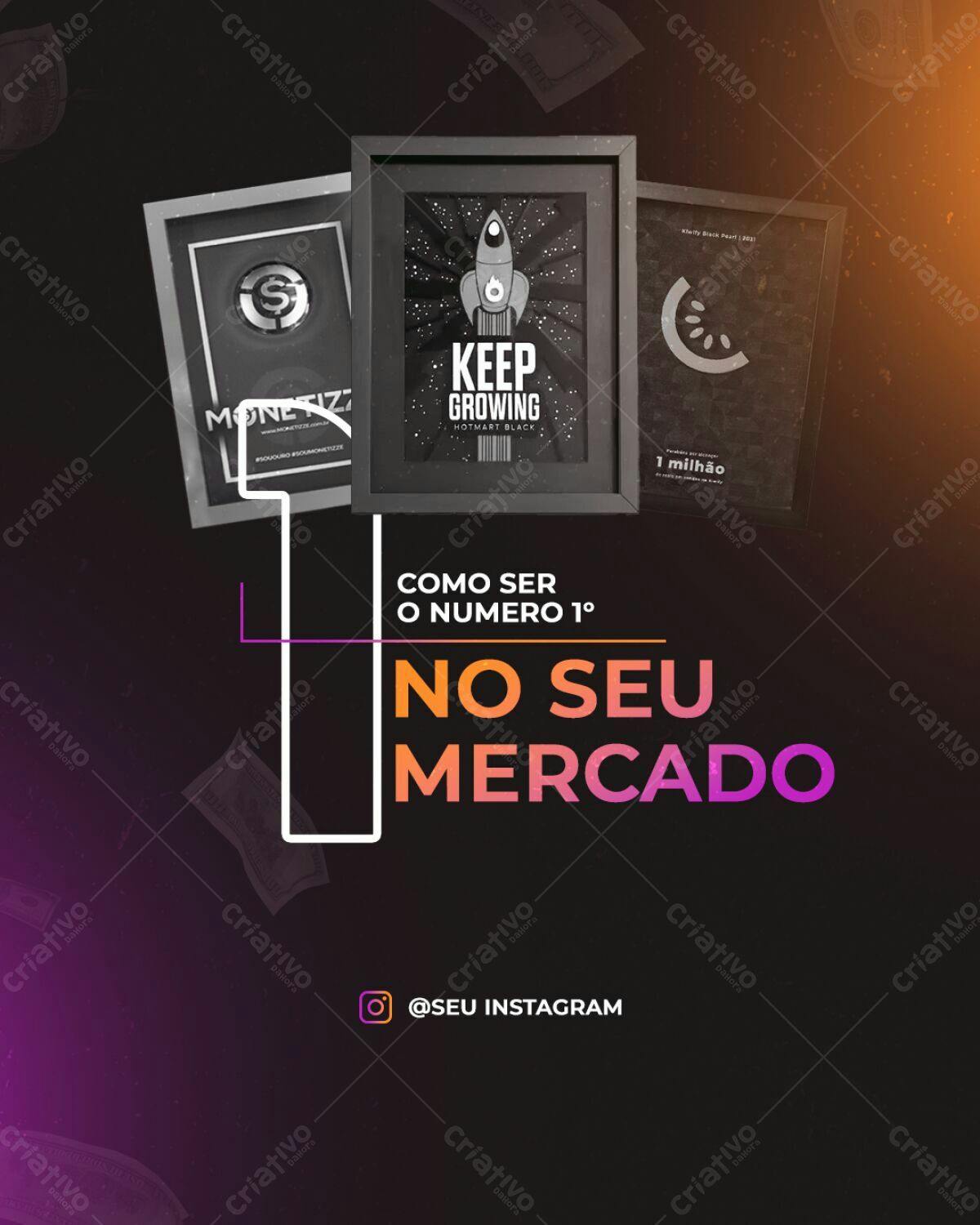 Quadros Motivacionais para Negócios PSD Editável