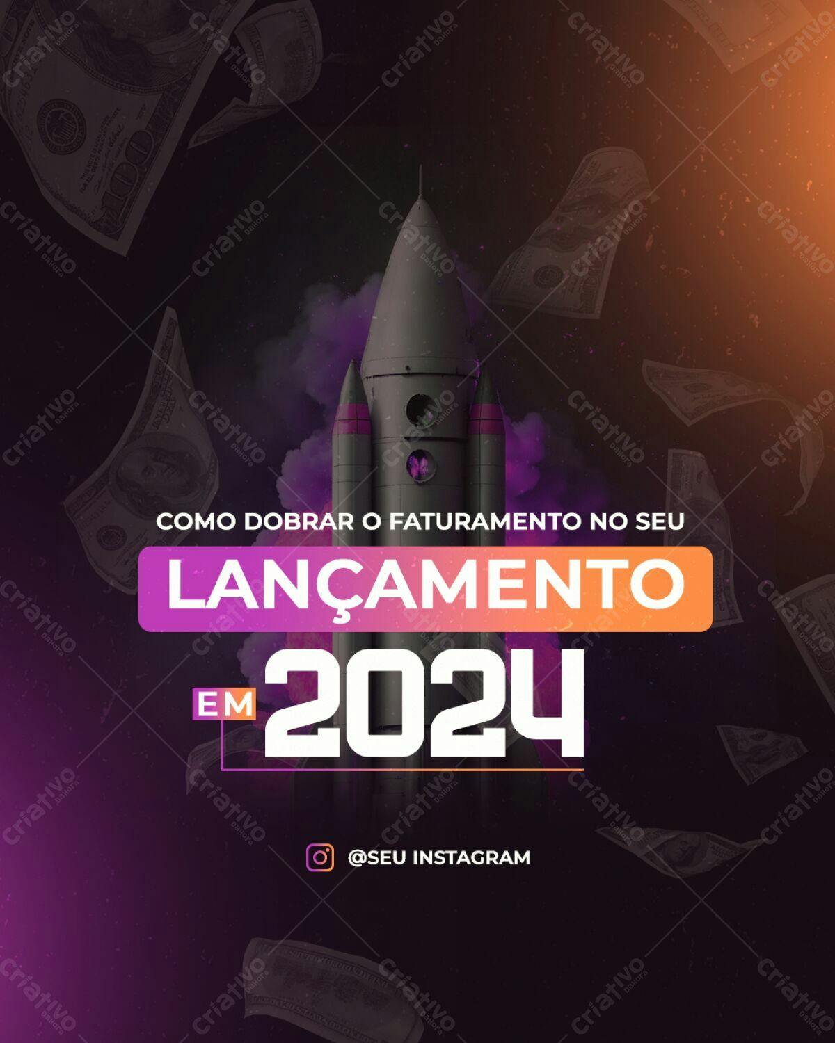 Flyer Lançamento 2024 PSD Editável