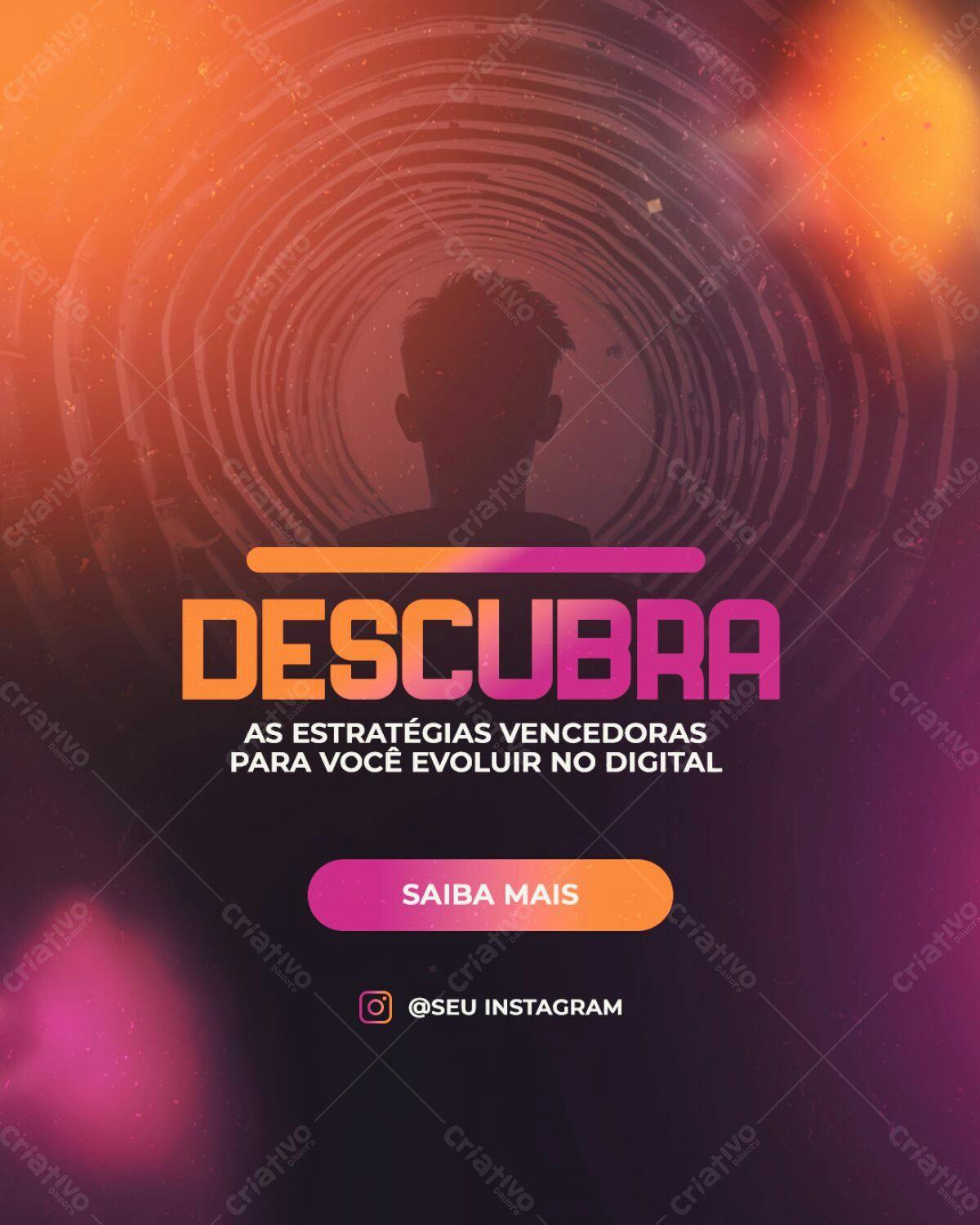 Flyer para Marketing Digital PSD Editável