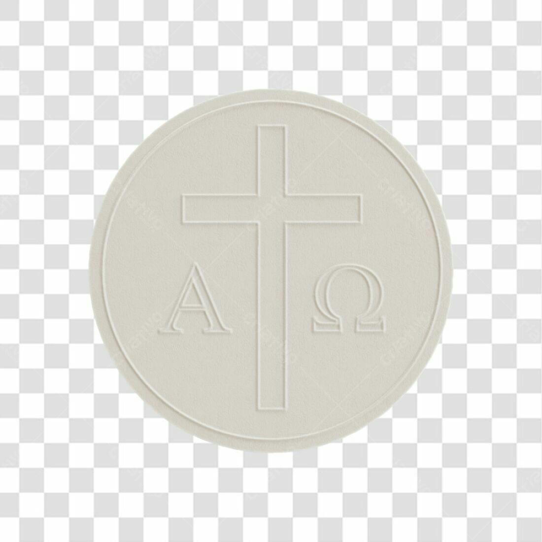 Icone Cristão Alfa e Ômega PNG com fundo transparente