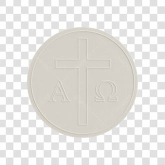 Asset 3d hóstia comunhão primeira eucaristia católico corpo de cristo com fundo transparente