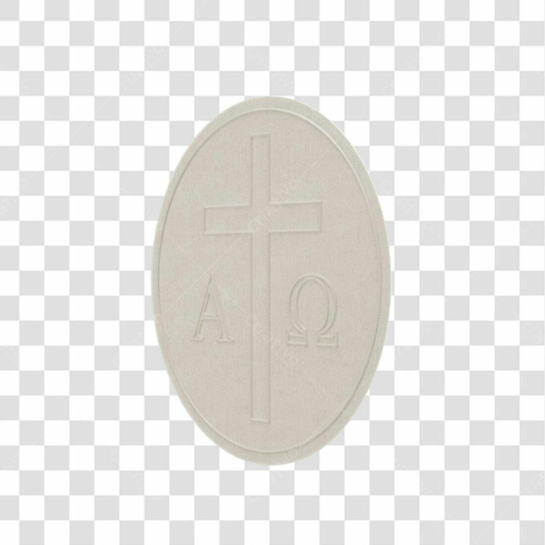 Ícone Cristão Alfa e Ômega PNG com fundo transparente