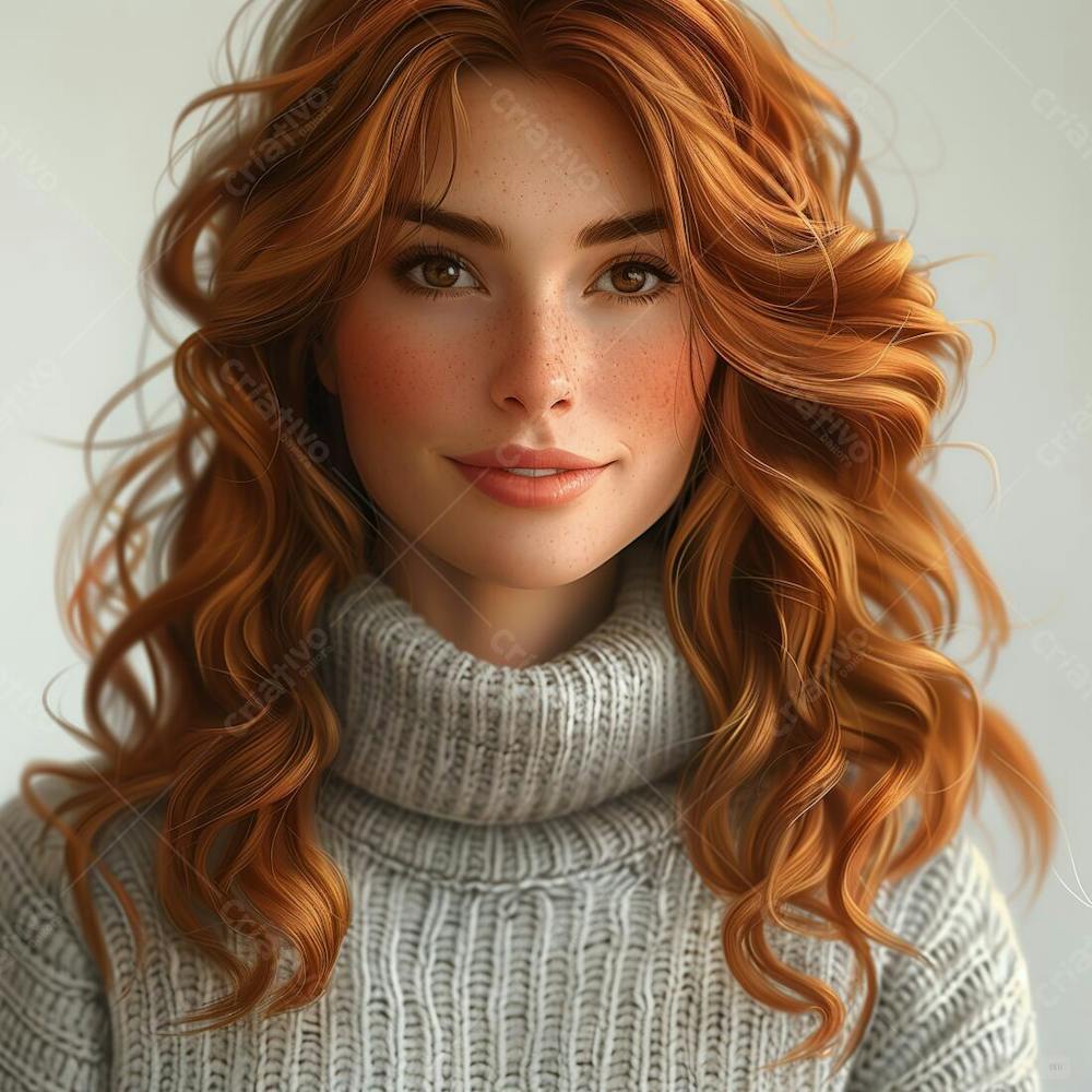 UMA LINDA MULHER RUIVA - IMAGEM