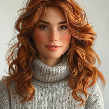 Uma linda mulher ruiva imagem