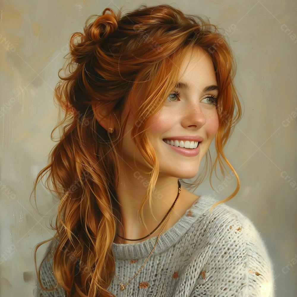 UMA LINDA MULHER RUIVA - IMAGEM