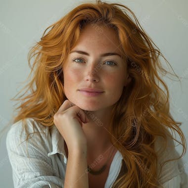 Uma linda mulher ruiva imagem