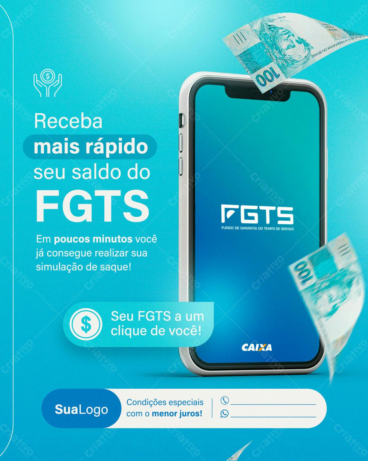 Banner FGTS Saque PSD Editável