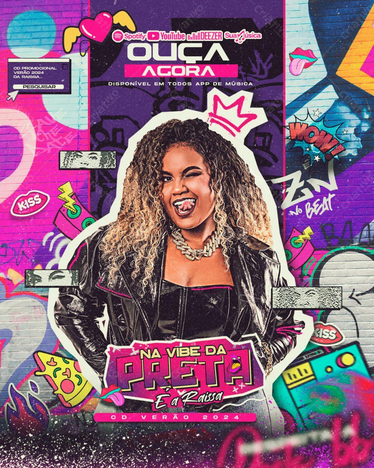 Flyer Verão 2024 Raissa PSD Editável