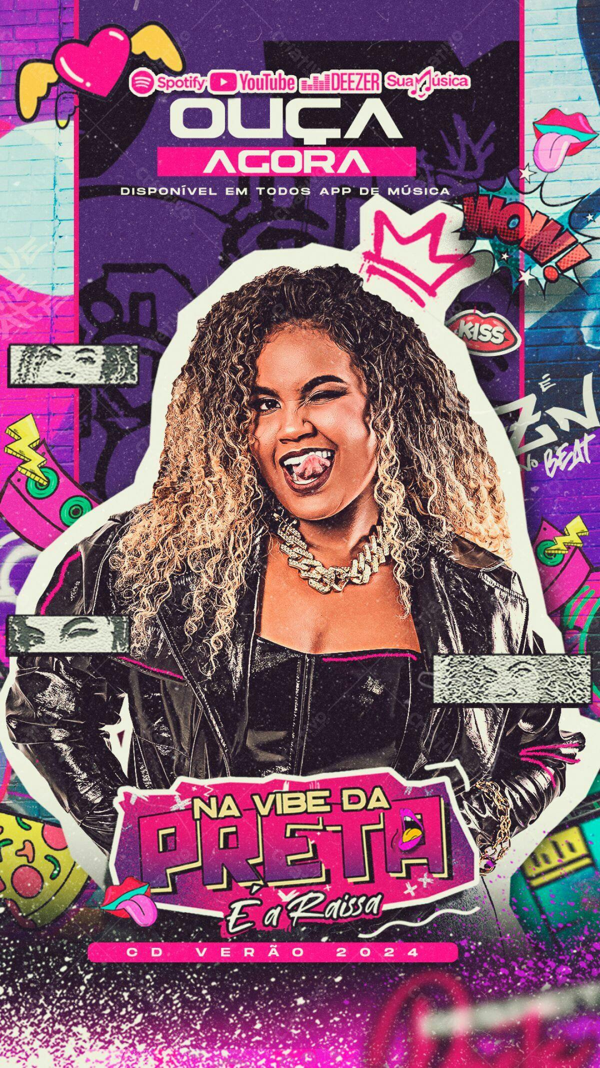 Flyer promocional CD Verão 2024 PSD Editável
