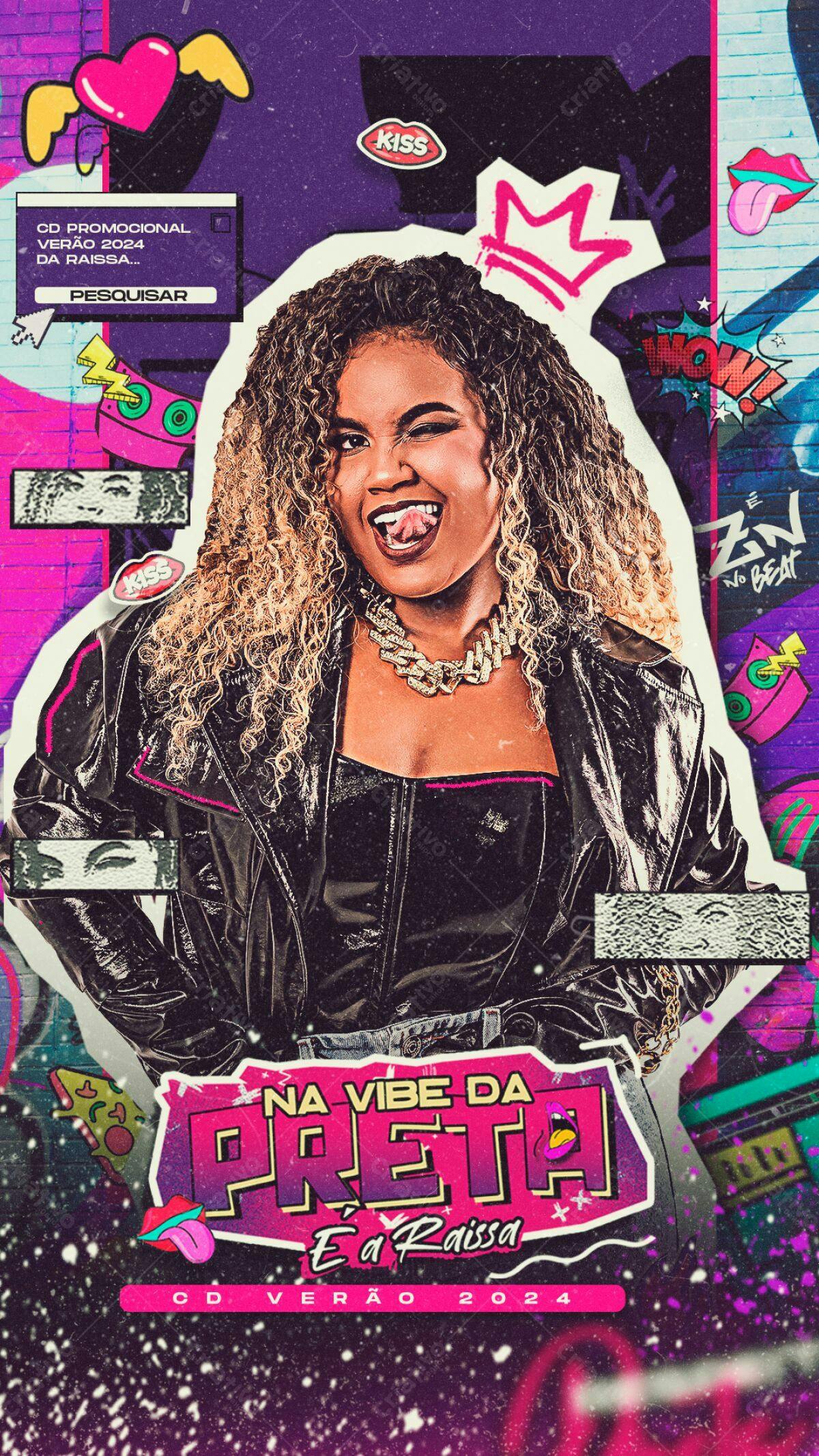 Capa de CD Promocional Verão 2024 PSD Editável