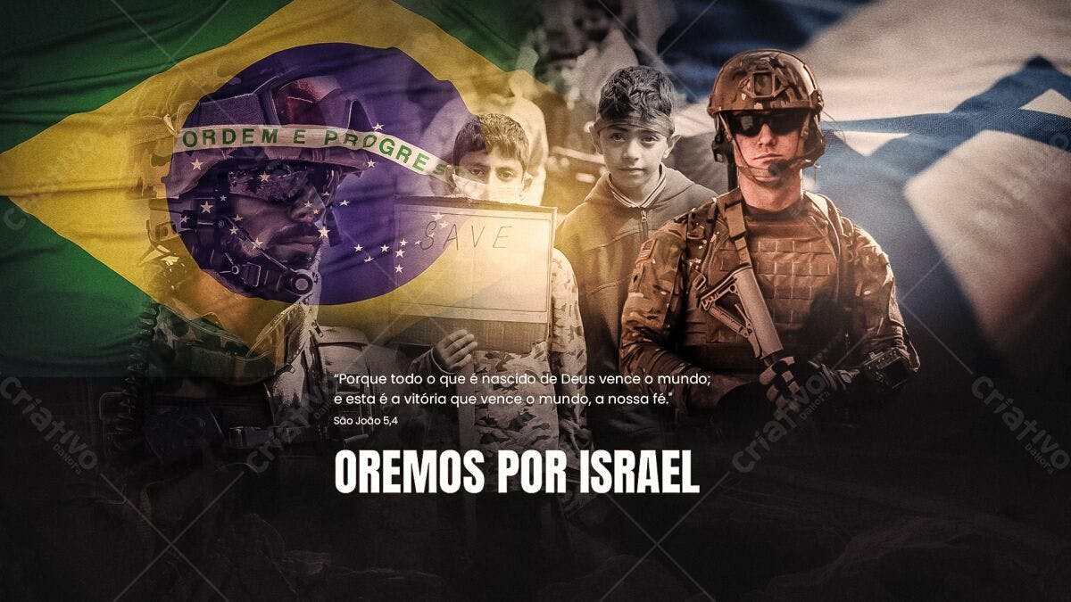Flyer Orações por Israel PSD Editável