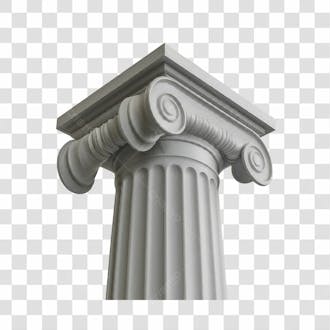 Coluna grega de lado png transparente