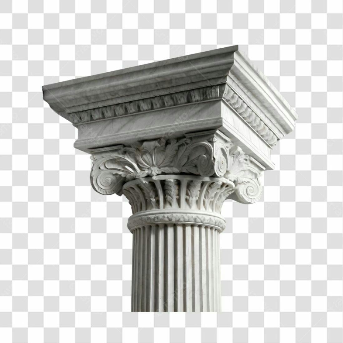 Coluna Clássica PNG com fundo transparente