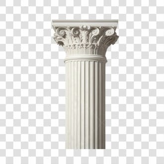 Pilar grego coluna 3d png transparente