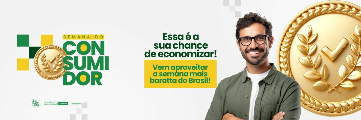 Banner Semana do Consumidor PSD Editável
