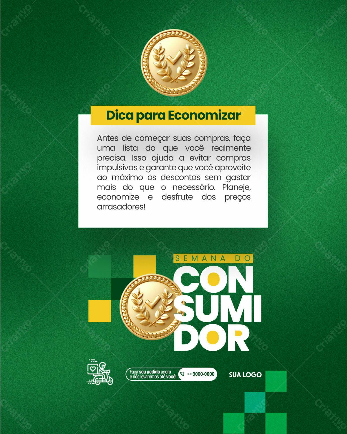 Post para Semana do Consumidor PSD Editável