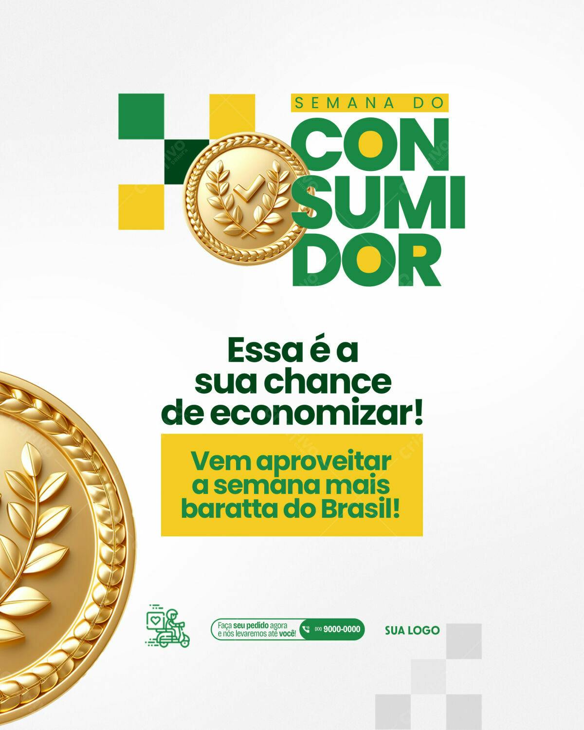 Post para Semana do Consumidor PSD Editável