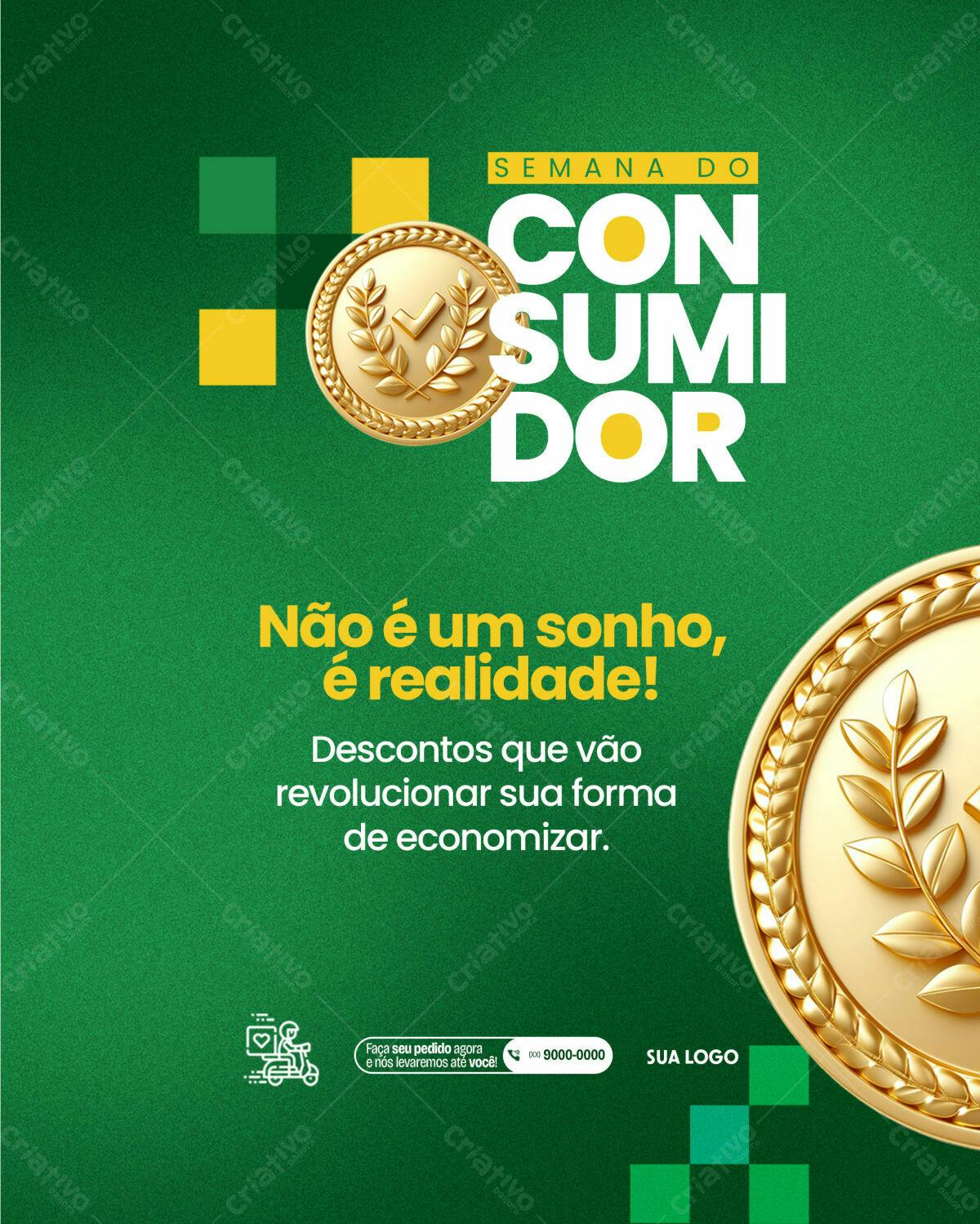 Post para Semana do Consumidor PSD Editável