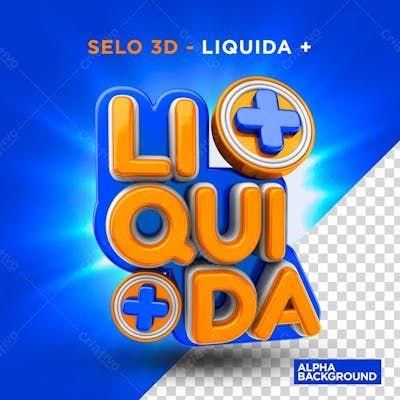 Liquida Mais - Selo 3D