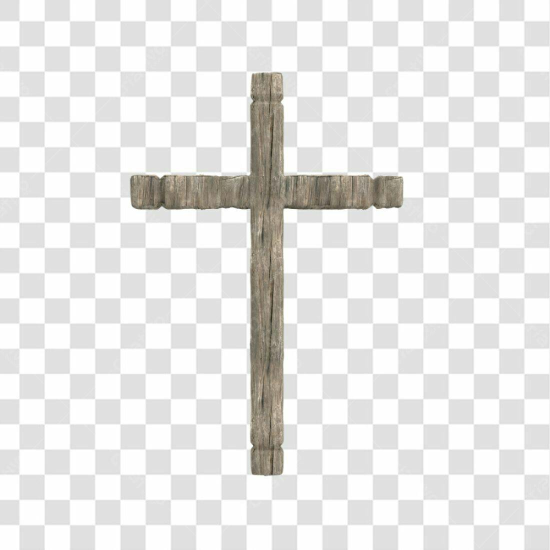 Icone Cruz de Madeira PNG com fundo transparente