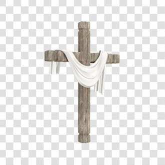 Asset 3d cruz calvário religião ressurreição jesus páscoa em 3d fundo transparente