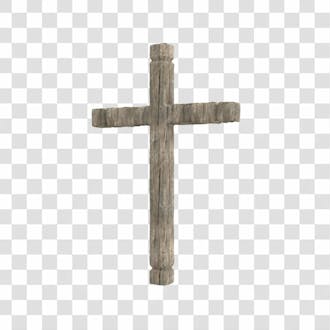 Asset 3d cruz calvário religião jesus páscoa em 3d fundo transparente