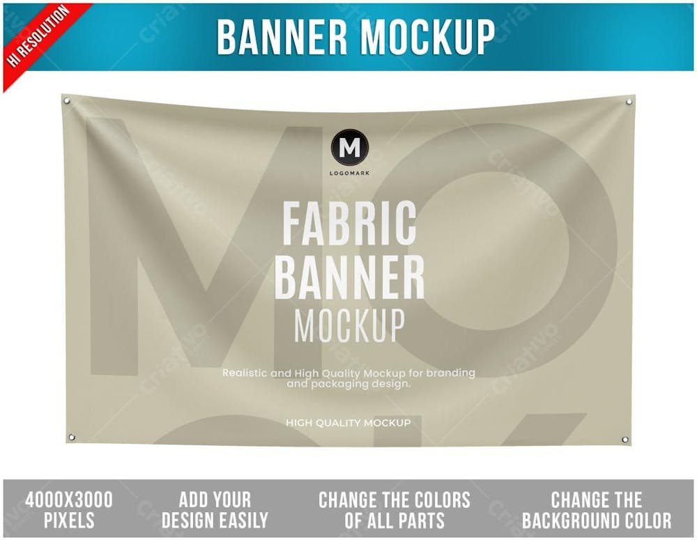 Banner Mockup Fabric