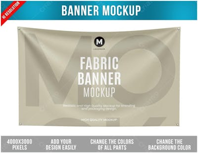 Banner Mockup Fabric