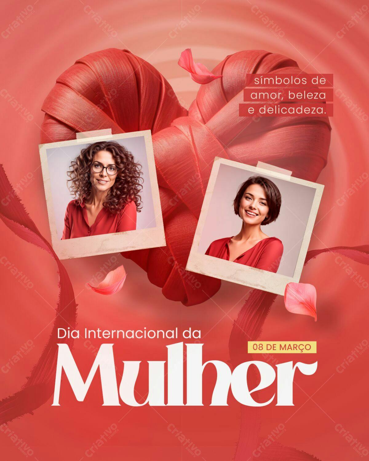 Flyer Dia Internacional da Mulher PSD Editável