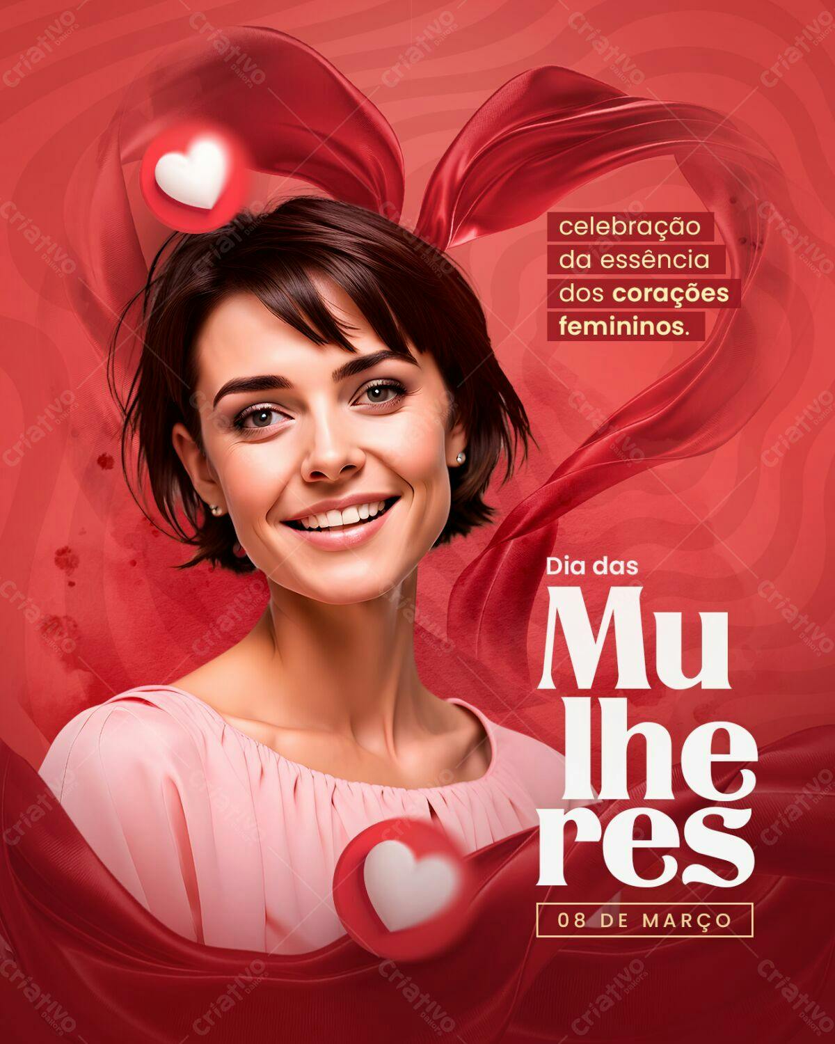Flyer Dia Internacional da Mulher PSD Editável