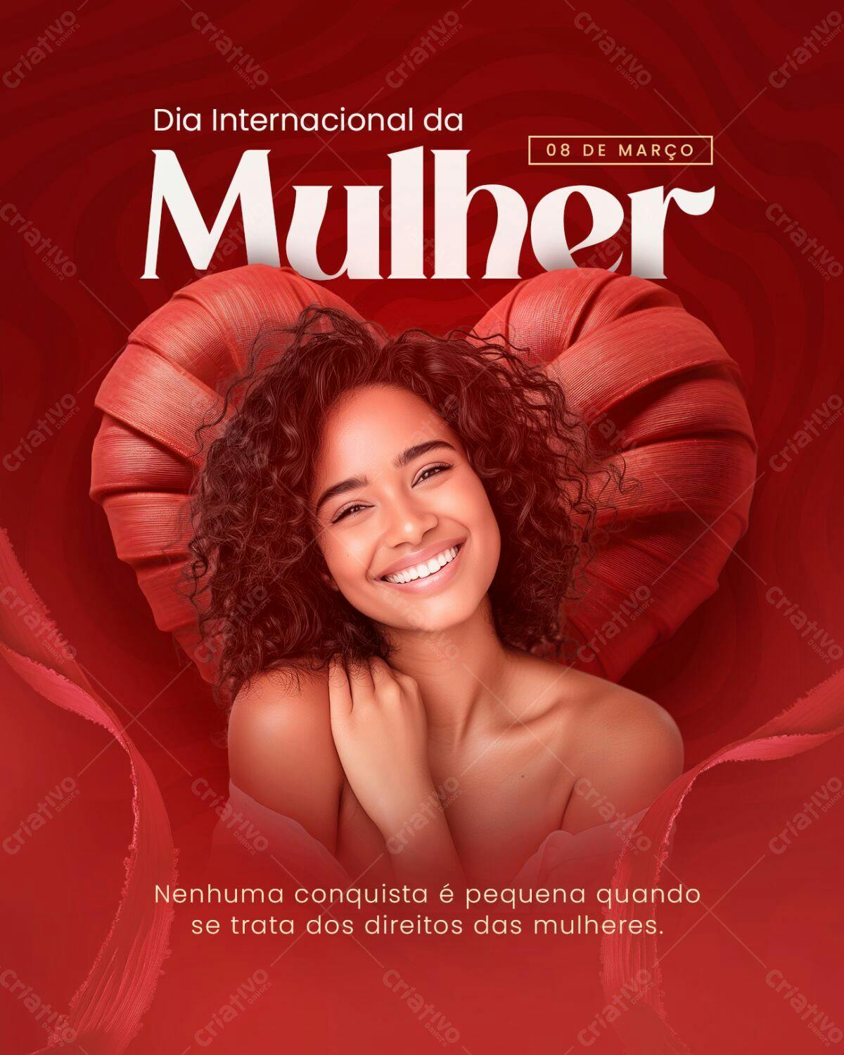 Flyer Dia Internacional da Mulher PSD Editável