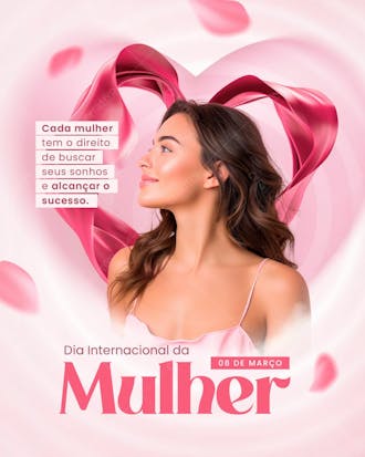 Social media dia internacional da mulher