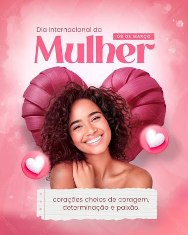 Social media dia internacional da mulher