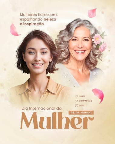 Social media dia internacional da mulher