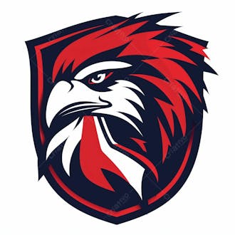 Logotipo de futebol, gavião, águia, falcão