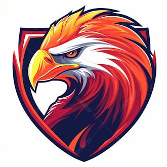 Logotipo de futebol, gavião, águia, falcão