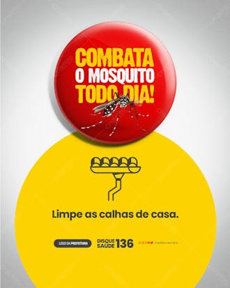 Social media combata o mosquito todo dia calhas