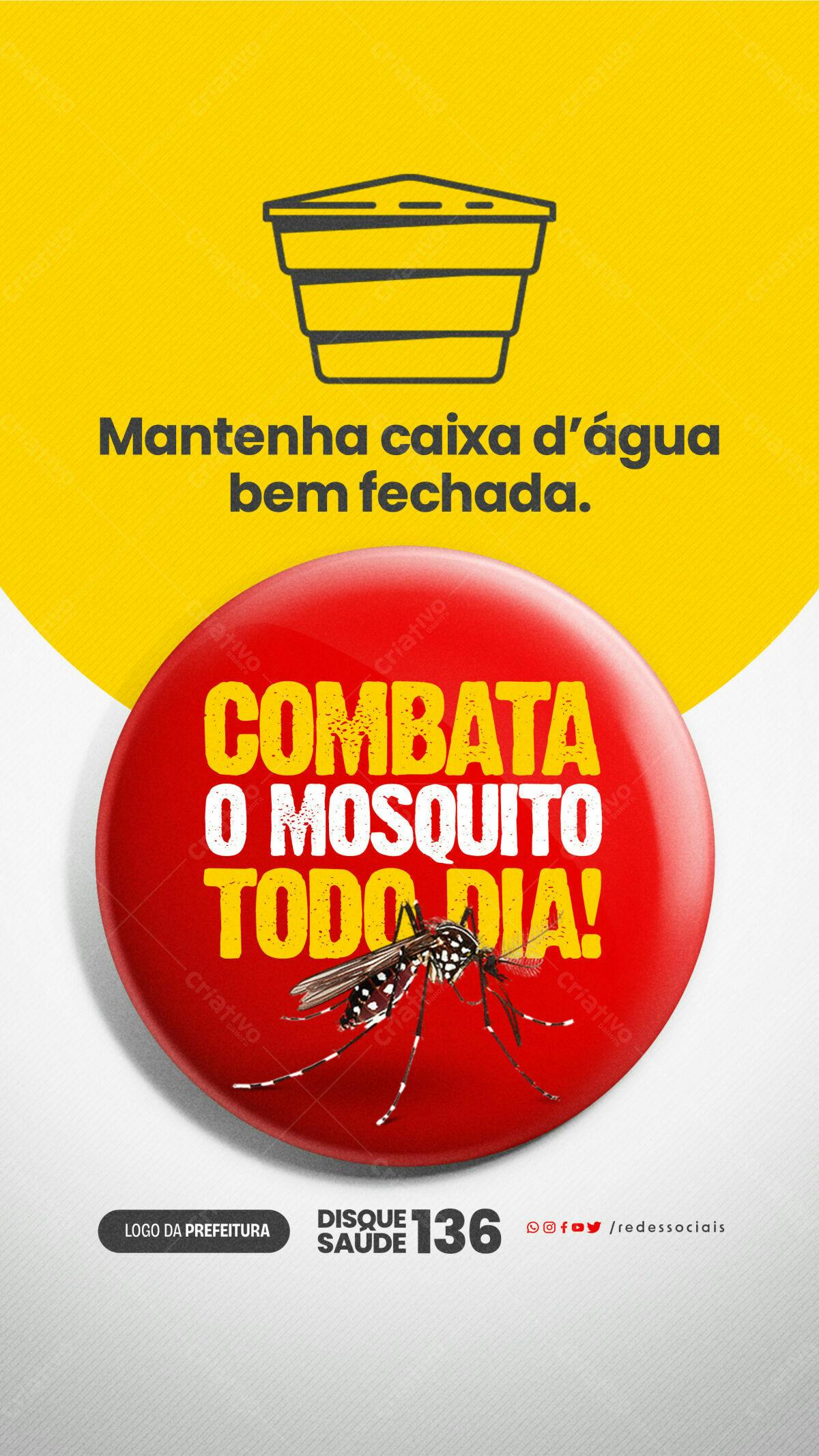Flyer Combate ao Mosquito PSD Editável