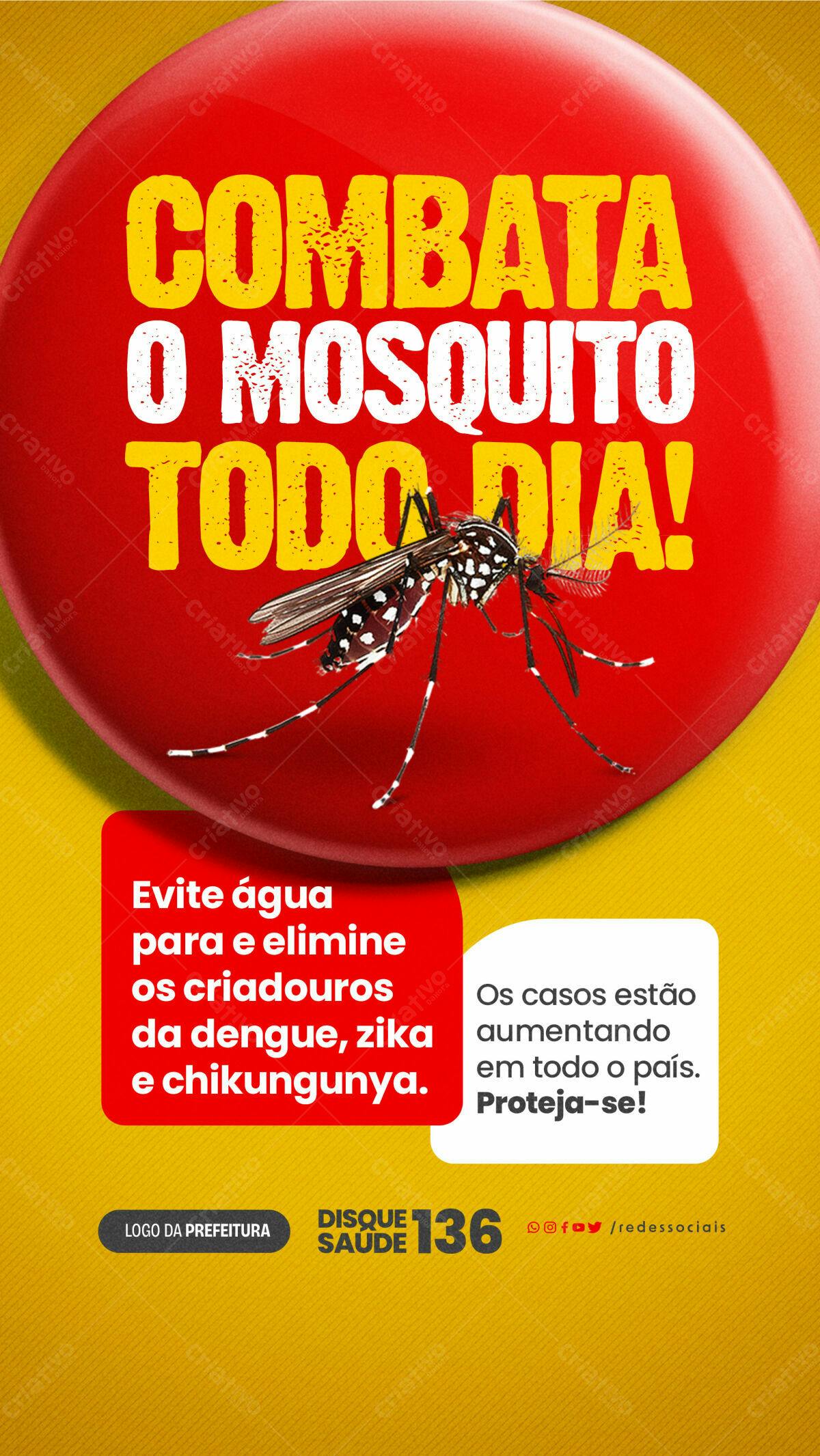 Flyer Combate ao Mosquito PSD Editável
