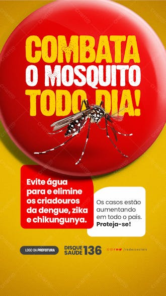 Story combata o mosquito todo dia os casos estão aumentando