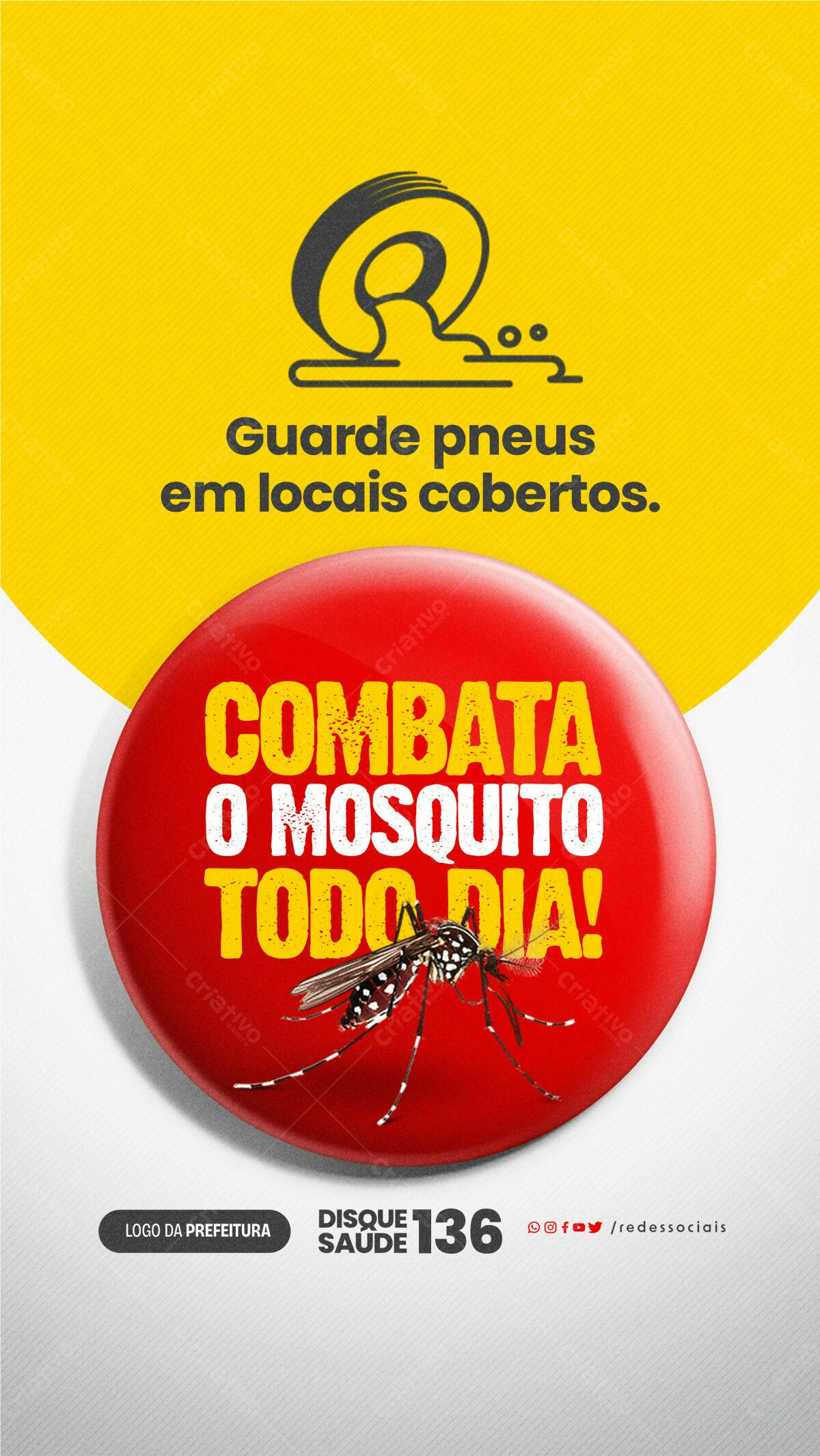 Flyer Combate ao Mosquito PSD Editável