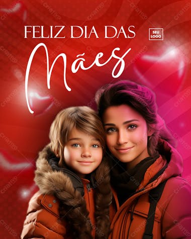 Feliz dia das mães dia 12 de maio flyer psd