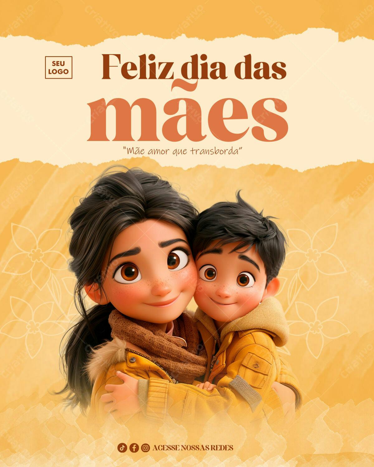 Postagem Dia das Mães PSD Editável