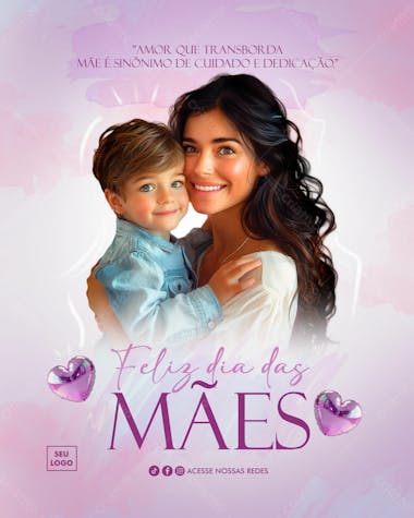 Feliz dia das mães dia 12 de maio flyer psd