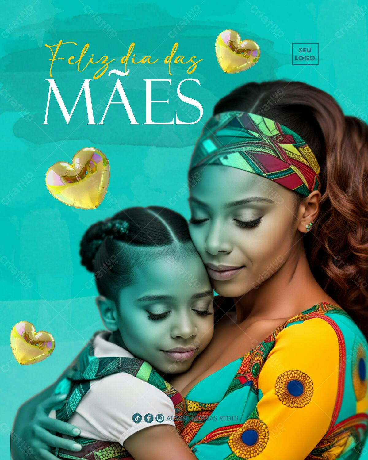 Flyer Dia das Mães PSD Editável