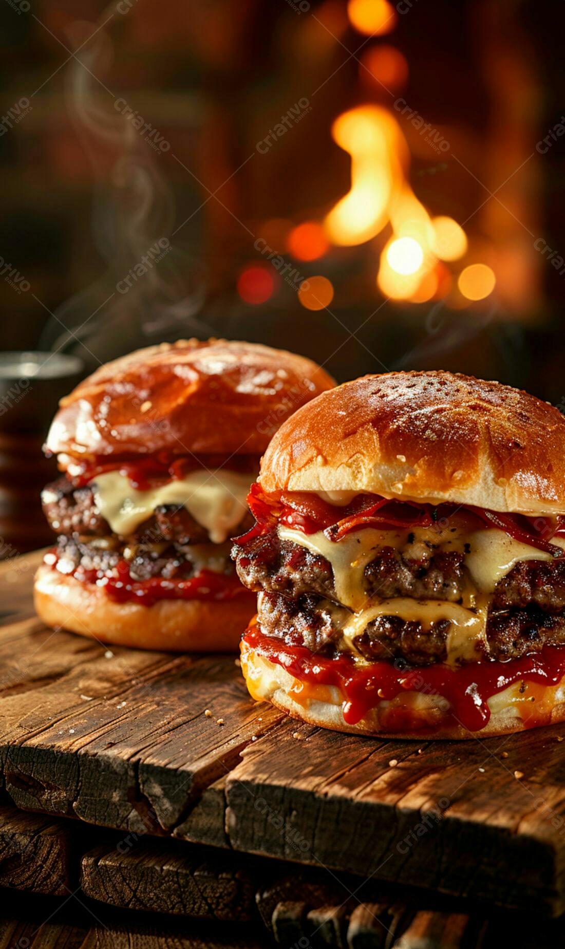 Duplo Cheeseburger com Bacon e Molho