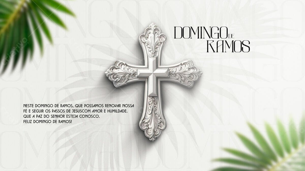 Flyer Domingo de Ramos PSD Editável