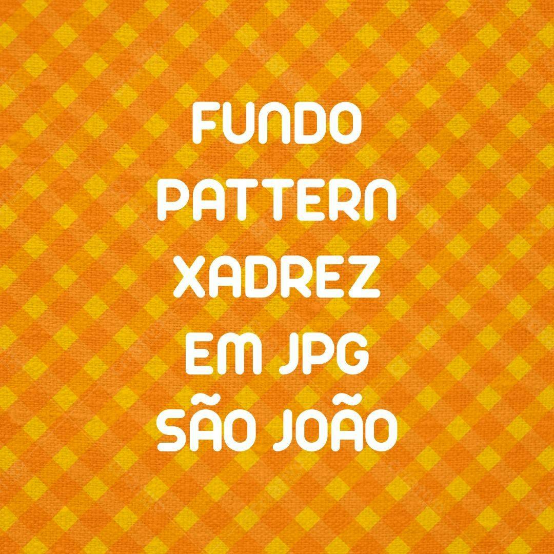 Textura fundo xadrez laranja e amarelo para festas juninas