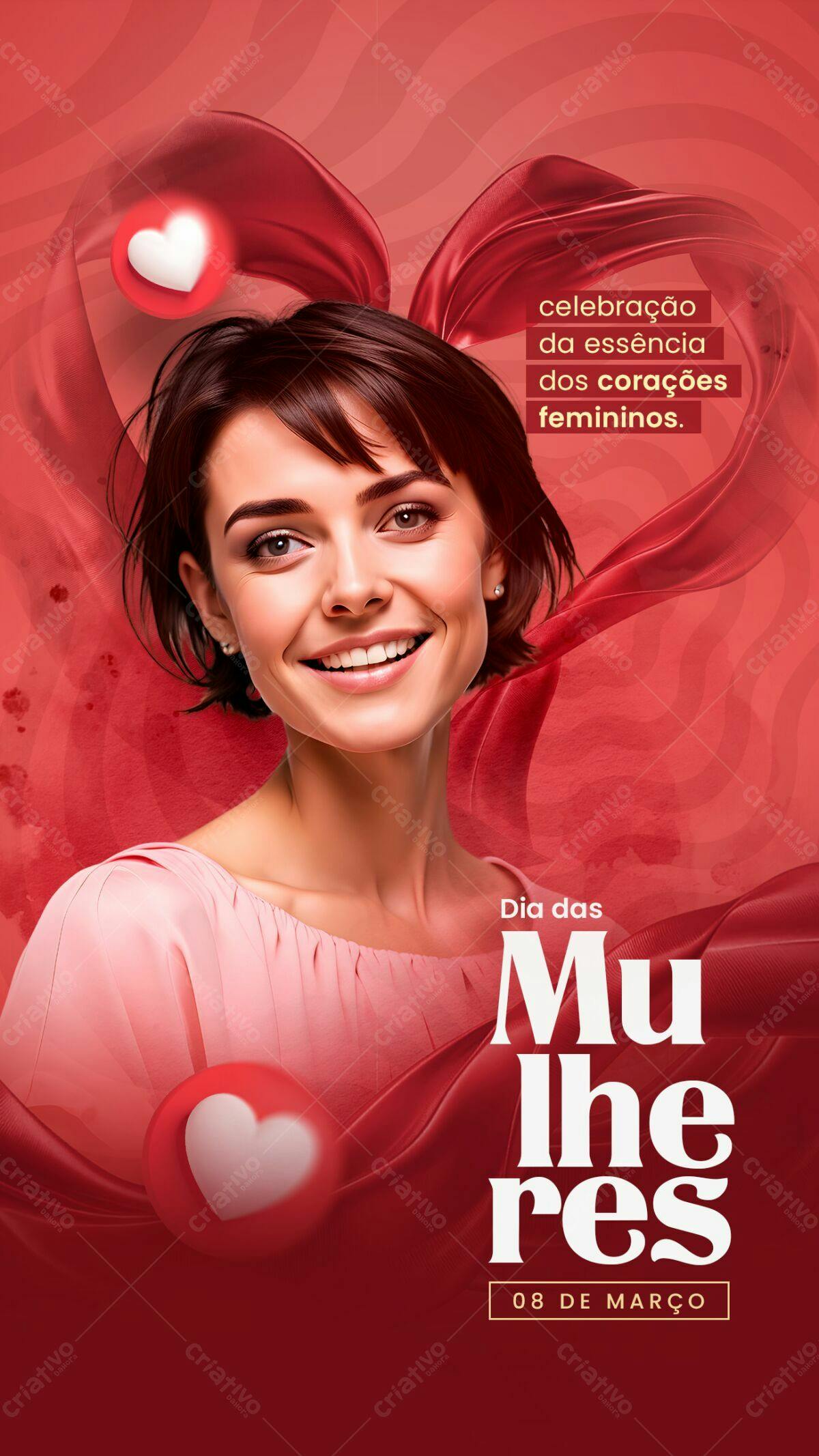 Flyer Dia Internacional da Mulher PSD Editável