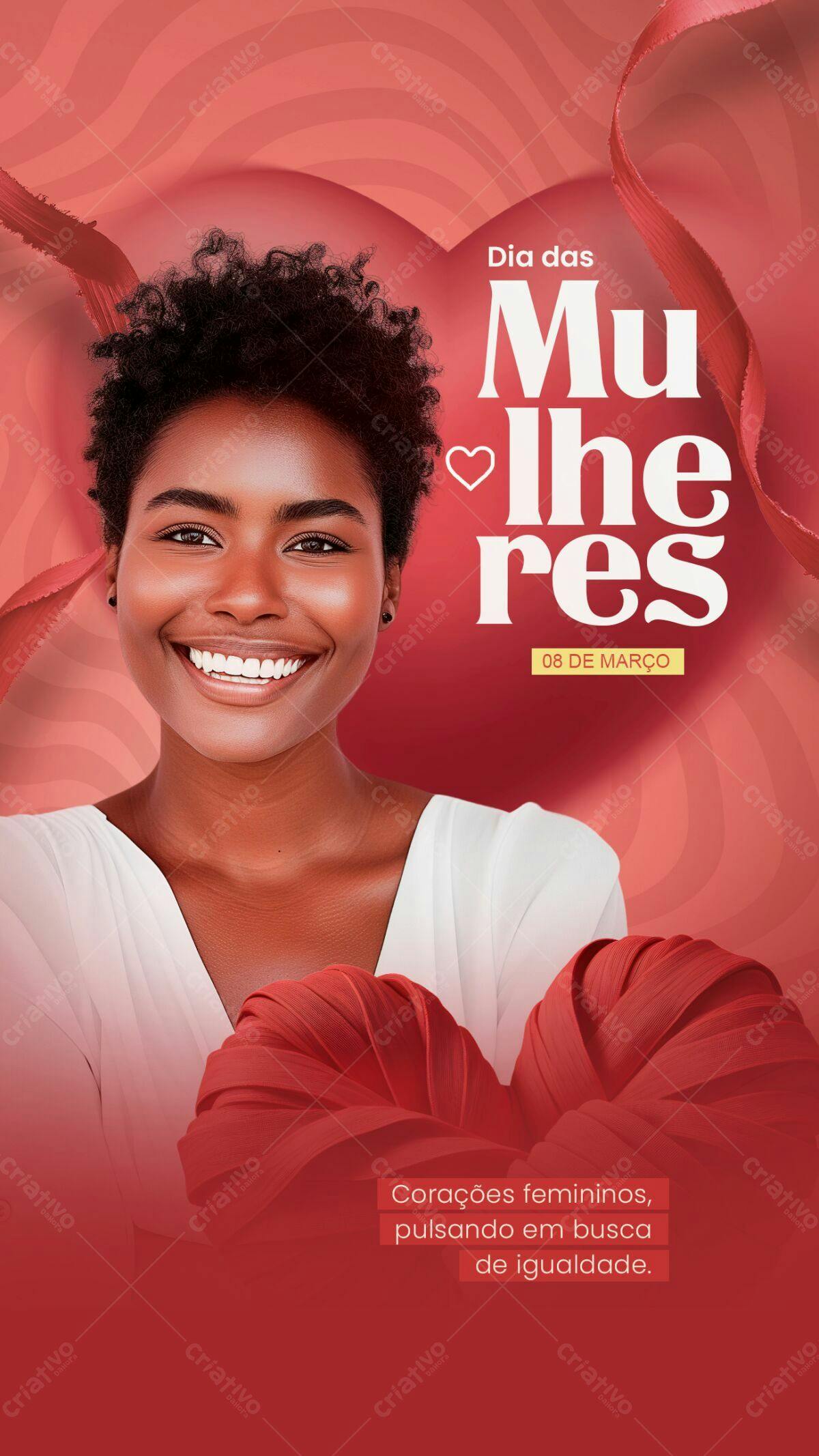 Flyer Dia Internacional da Mulher PSD Editável